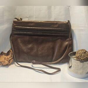 Leather VINTAGE Shoulder Bag-Charles Klein